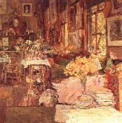 Childe Hassam The Room of Flowers oil painting reproduction